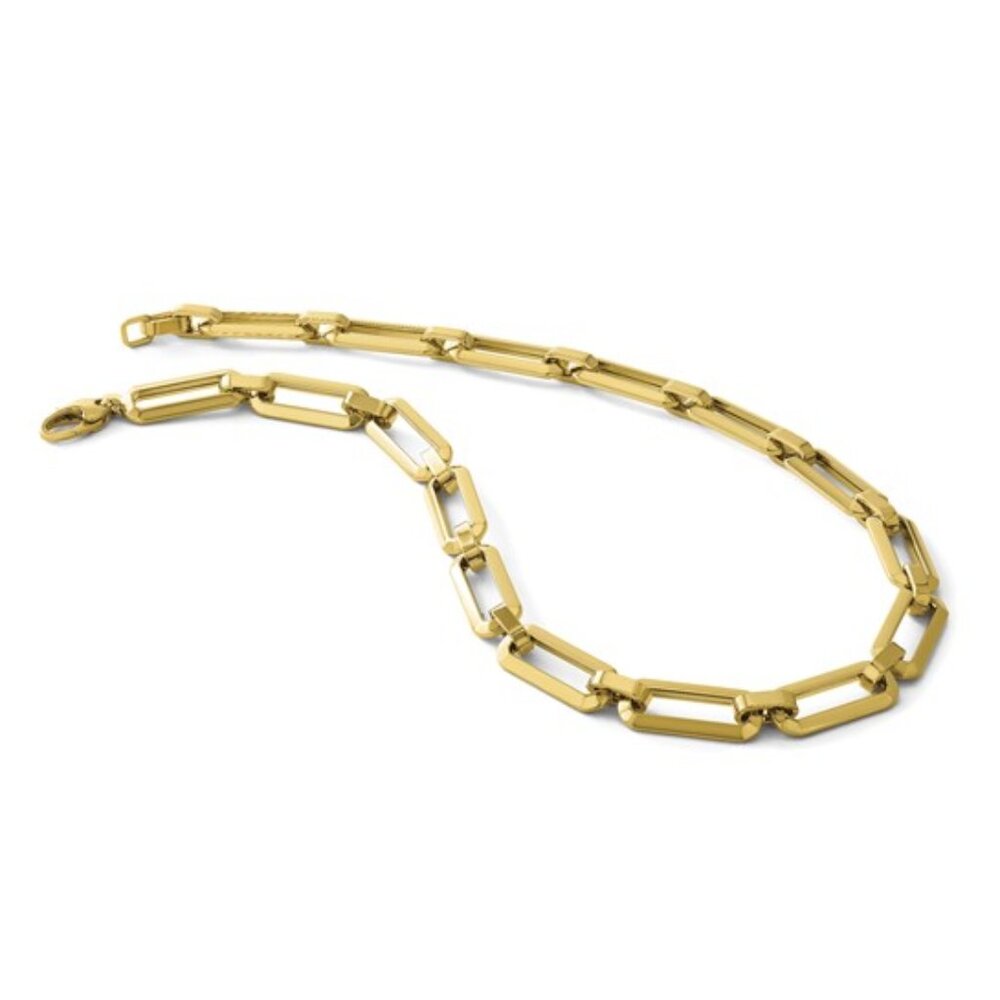 Leslie's 14K Yellow Gold Polished Fancy Link Necklace (18 Inch)